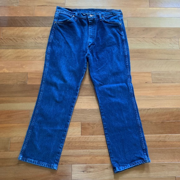 Wrangler Other - Wrangler 38x30 Jeans Dark Blue Cowboy Cut Slim Fit 937STR Stretch Denim